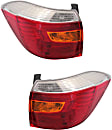 Driver and Passenger Side Tail Lights, with Bulbs, Halogen, USA Built Vehicle