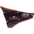 Passenger Side, Inner and Outer Halogen Tail Light, With bulb(s), OE Replacement