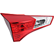 Driver Side, Inner And Outer Halogen Tail Light, With bulb(s), OE Replacement