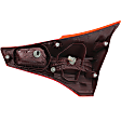 Driver Side, Inner And Outer Halogen Tail Light, With bulb(s), OE Replacement