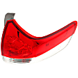Passenger Side, Inner and Outer Halogen Tail Light, With bulb(s), OE Replacement
