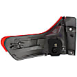 Passenger Side, Inner and Outer Halogen Tail Light, With bulb(s), OE Replacement