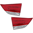 Driver and Passenger Side, Inner Halogen Tail Light, With bulb(s), OE Replacement