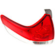 Driver Side, Inner And Outer Halogen Tail Light, With bulb(s), OE Replacement, CAPA Certified