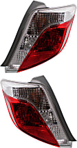 Driver and Passenger Side Halogen Tail Light, Without bulb(s), OE Replacement