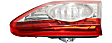 2013 Toyota Corolla - Driver and Passenger Side, Inner and Outer Halogen Tail Light, Without bulb(s), Mounts On Body, Japan Built Vehicle, OE Replacement