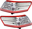 Driver and Passenger Side, Outer Tail Lights, without Bulb, Halogen, Mounts on Body, Japan Built Vehicle