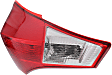 Driver and Passenger Side, Inner and Outer Tail Lights, with Bulbs, Halogen, Mounts on Liftgate, Japan Built Vehicle