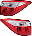 2015 Toyota Corolla - Driver and Passenger Side, Outer Halogen Tail Light, With bulb(s), Mounts on Body, OE Replacement, CAPA Certified