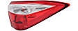 2015 Toyota Corolla - Driver and Passenger Side, Outer Halogen Tail Light, With bulb(s), Mounts on Body, OE Replacement, CAPA Certified