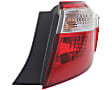 2015 Toyota Corolla - Driver and Passenger Side, Outer Halogen Tail Light, With bulb(s), Mounts on Body, OE Replacement, CAPA Certified