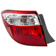 Driver Side, Inner And Outer Halogen Tail Light, With bulb(s), OE Replacement, CAPA Certified