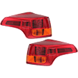 Driver and Passenger Side, Outer Tail Lights, with Bulbs, Halogen, Mounts on Body, North America Built Vehicle, CAPA Certified