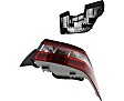 Driver and Passenger Side, Outer Halogen Tail Light, With bulb(s), OE Replacement