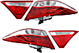 Driver and Passenger Side, Inner and Outer Halogen Tail Light, With bulb(s), OE Replacement