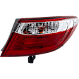 Passenger Side, Inner and Outer Halogen Tail Light, With bulb(s), OE Replacement