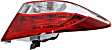 Driver and Passenger Side, Outer Halogen Tail Light, With bulb(s), OE Replacement
