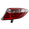 Driver and Passenger Side, Outer Halogen Tail Light, With bulb(s), OE Replacement, CAPA Certified