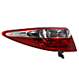 Driver and Passenger Side, Outer Halogen Tail Light, With bulb(s), OE Replacement, CAPA Certified