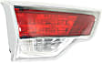 Driver and Passenger Side, Inner Tail Lights, with Bulbs, Halogen, Mounts on Liftgate