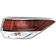 Driver and Passenger Side, Inner and Outer Tail Lights, with Bulbs, Halogen, CAPA Certified