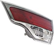 Driver and Passenger Side, Inner Tail Lights, with Bulbs, Halogen, Mounts on Liftgate, CAPA Certified
