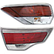Driver and Passenger Side, Inner and Outer Halogen Tail Lights, With Bulbs, CAPA Certified