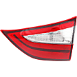 Driver and Passenger Side, Inner and Outer Halogen/LED Combo Tail Light, With bulb(s), OE Replacement