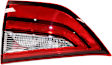 Driver and Passenger Side, Inner Halogen Tail Light, With bulb(s), OE Replacement, CAPA Certified
