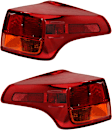 Driver and Passenger Side, Outer Tail Lights, without Bulb, Halogen, Mounts on Body, Japan Built Vehicle