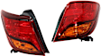 Driver and Passenger Side LED Tail Light, With bulb(s), OE Replacement, CAPA Certified
