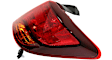 Driver and Passenger Side LED Tail Light, With bulb(s), OE Replacement, CAPA Certified