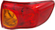 Driver and Passenger Side, Outer Tail Light, without Bulb, Halogen, Mounts on Body, Japan Built Vehicle