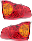 Driver and Passenger Side, Outer Tail Light, without Bulb, Halogen, Mounts on Body, Japan Built Vehicle, CAPA Certified