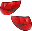 Driver and Passenger Side, Outer Tail Lights, with Bulbs, Halogen, Mounted on Body