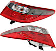 Driver and Passenger Side, Outer Halogen Tail Light, With bulb(s), OE Replacement