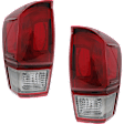Driver and Passenger Side Halogen Tail Light, With bulb(s), OE Replacement, CAPA Certified