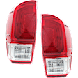 2016-2017 Toyota Tacoma - Driver and Passenger Side Halogen Tail Light, With bulb(s), OE Replacement