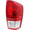Driver and Passenger Side Halogen Tail Light, With bulb(s), OE Replacement, CAPA Certified