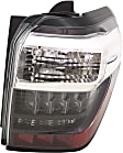 Driver and Passenger Side Halogen Tail Light, Without bulb(s), OE Replacement