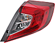 2019 Honda Civic - Driver and Passenger Side, Outer Halogen Tail Light, With bulb(s), Mounts on Body, North America Built Vehicle, OE Replacement