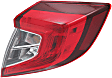 2019 Honda Civic - Driver and Passenger Side, Outer Halogen Tail Light, With bulb(s), Mounts on Body, North America Built Vehicle, OE Replacement