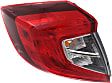 Driver and Passenger Side, Outer Halogen Tail Light, With bulb(s), OE Replacement, CAPA Certified