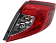 Driver and Passenger Side, Outer Halogen Tail Light, With bulb(s), OE Replacement, CAPA Certified