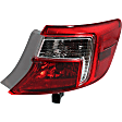 Passenger Side, Inner and Outer Halogen/LED Combo Tail Light, With bulb(s), OE Replacement
