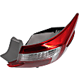 Passenger Side, Inner and Outer Halogen/LED Combo Tail Light, With bulb(s), OE Replacement