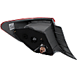 Passenger Side, Inner and Outer Halogen/LED Combo Tail Light, With bulb(s), OE Replacement