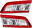 Driver and Passenger Side Tail Lights, with Bulbs, Halogen, Mounts on Trunk Lid