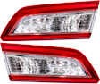 Driver and Passenger Side Tail Lights, with Bulbs, Incandescent, Mounts on Trunk Lid, CAPA CERTIFIED