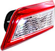 Driver and Passenger Side Tail Lights, with Bulbs, Incandescent, Mounts on Trunk Lid, CAPA CERTIFIED